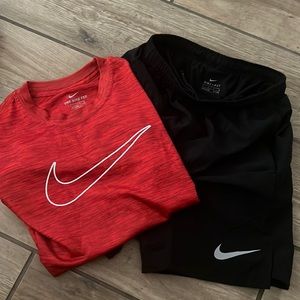 Boys Nike Dri-fit short set